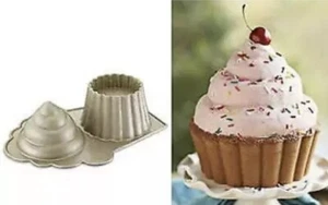 Nordic Ware The Great Cupcake Pan Cast Aluminum 10 Cups 2.4L Cake NWT MSRP$38 - Picture 1 of 7
