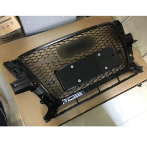 For Audi Q5 2009 2010 2011 2012 Grille RSQ5 Style Honeycomb Grill All Black - Picture 1 of 7