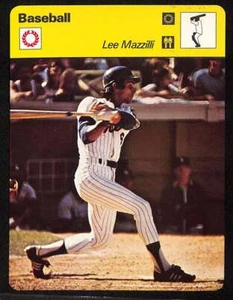 1977 Sportscaster #8712 Lee Mazzilli Series 87 Baseball NM  D91867 - Picture 1 of 2