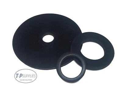 T&P SUPPLIES Solid Neoprene Rubber Washers 3mm thick x5 pick your own size upto 60mm dia