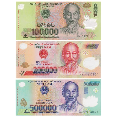 One Million Vietnamese Dong VND (1,000,000 Vietnam) Includes COA Cover