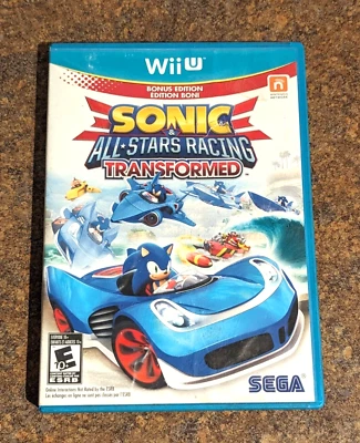 Sonic All-Stars Racing Transformed (Nintendo Wii U, 2012) NO MANUAL sega game - Image 1 of 4