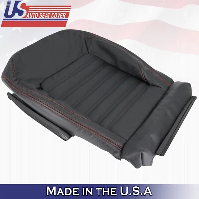 Cubierta de cuero negra para asiento inferior del conductor Volkswagen Jetta GLI 2015 16 2017 2018 Foto 1 de 4