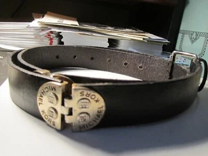 FIBBIA PER CINTURA MICHAEL KORS PELLE PIENO FIORE LUNGA 40" BBA-28 - Foto 1 di 6