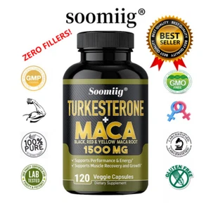 Raíz de Maca + TURKESTERONE - Potenciador del Rendimiento Sexual Súper Potente - Imagen 1 de 11