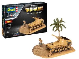 First Diorama Set - Sd.kfz. 124 Wespe 1:76 Plastic Model Kit REVELL - Foto 1 di 5