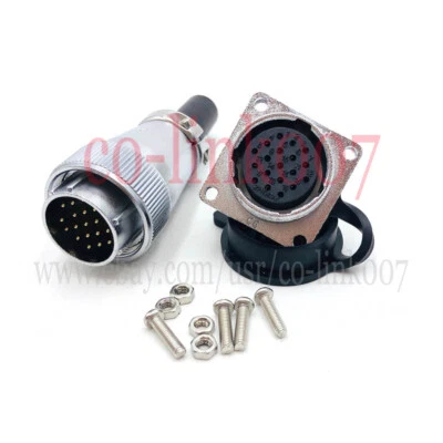 19 Pin aviation connector,WS24 industrial High Voltage Electric Auto Plug 5A - Image 1 of 4