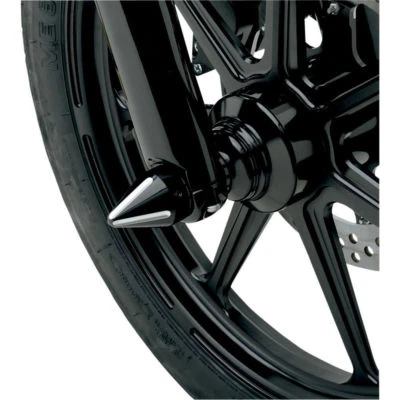 Tapas de eje LA Choppers Black Re Spikes para Harley Softail Dyna Touring 1996-2015  Foto 1 de 2