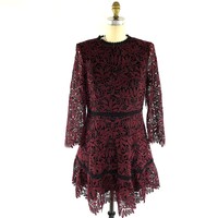 shoshanna chantae lace midi dress