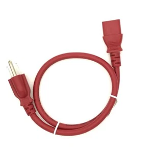 RED COLOR CODING 2FT AC POWER CORD FOR VIZIO LG SAMSUNG PANASONIC TV LCD PLASMA - Picture 1 of 1