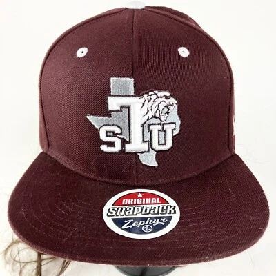 TSU Tigers Football Cap Snap Sports Hat Zephyr Flat Bill Texas Southern NCAA - Image 1 of 4