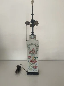 Antique Chinese porcelain Hand Painted Lamp/vase - Picture 1 of 10