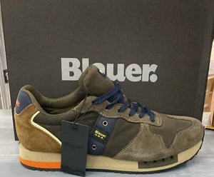 BLAUER scarpa Uomo man MILITARY/BROWN scamosciato size Eu 42 BLR1 - Imagen 1 de 7