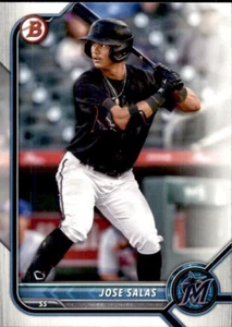 2022 BOWMAN DRAFT BASE PROSPECT BD175 JOSE SALAS MARLINS - Imagen 1 de 2