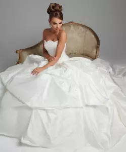 15 🔴 Arabella by Hollywood Dreams | Size 10 | Ivory Silk Wedding Dress - Picture 1 of 13