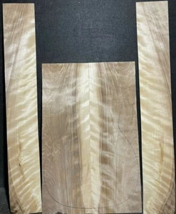 ECO-FRIENDLY TONEWOOD, CURLY, FLAMED YELLOW BIRCH BACK AND SIDES SET FOR 000 - Bild 1 von 5