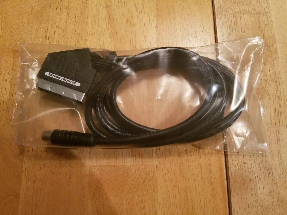 Sega Saturn, SCART/RGB Cable, Packapunch, RetroGamingCables,USA Seller,Luma Sync - Image 1 of 4