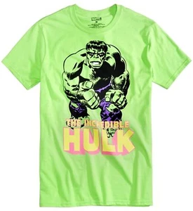 $60 Marvel Men'S Green Incredible Hulk Graphic Short Sleeve Crew-Neck T-Shirt S - Picture 1 of 1