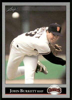 1992 Leaf #179 John Burkett - Image 1 of 2