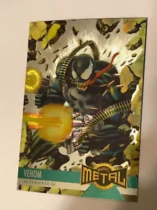 1995 Fleer Marvel Metal SILVER FLASHERS Venom #136 Alternate M Near Mint NICE - Picture 1 of 10