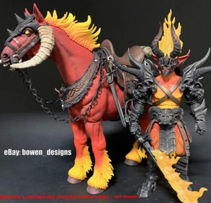 Mythic Legions AETHON & ARETHYR Modellino Cavallo Demone di Fuoco set quattro cavalieri - Foto 1 di 11