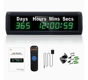 Digital Days Countdown Timer Clock, Retirement Countdown Calendar up to 999 Days - Picture 1 of 6