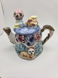 Vintage Afternoon Tea Party Teapot Novelty Decorative Collectible - Imagen 1 de 4