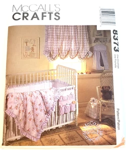 VTG McCalls 8373 Baby Crib Comforter Bumper Dust Ruffle Window 1996 - Picture 1 of 4