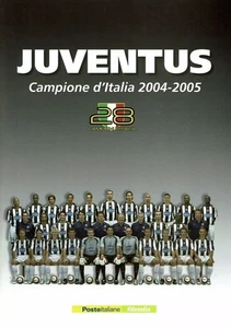 FOLDER POSTE ITALIANE 2005 JUVENTUS CAMPIONE D'ITALIA 2004 - 2005 - NUOVO - Foto 1 di 3