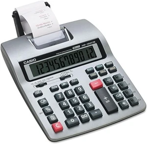 100% TESTED PERFECT + FREE ROLL Casio HR-150TM Business Printing calculator ob - Picture 1 of 2