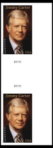 US 6043a Jimmy Carter imperf NDC horz gutter plate pair R MNH 2025 - Picture 1 of 1