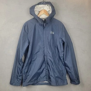 Mountain Hardwear Acadia Jacket Mens Large Nightfall Blue Dry Q Lightweight Rain - Picture 1 of 11