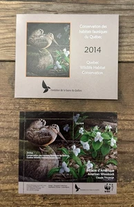 2014 CANADA **QUEBEC** Province Wildlife Habitat Conservation Duck Stamp - WWF - Picture 1 of 2