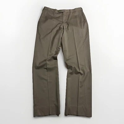 Pantalones de vestir Ermenegildo Zegna para hombre 100 % lana 36R topo hechos en Portugal Foto 1 de 4