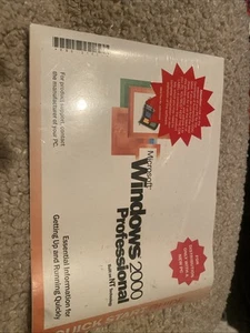 Microsoft ~ Windows 2000 Professional w/SP4 Sealed Disk 1-2 CPU ~ X06-31621 - Picture 1 of 5