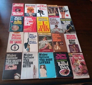 Mickey Spillane Books Lot Of 20 Paperback Vintage (Crime, Mystery, Thriller) - Imagen 1 de 11