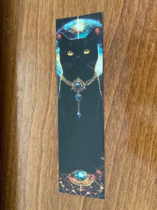 Mystical Cat Themed Bookmark #29 - Pagan / Wiccan / Gothic - Cardboard - NEW - Picture 1 of 1