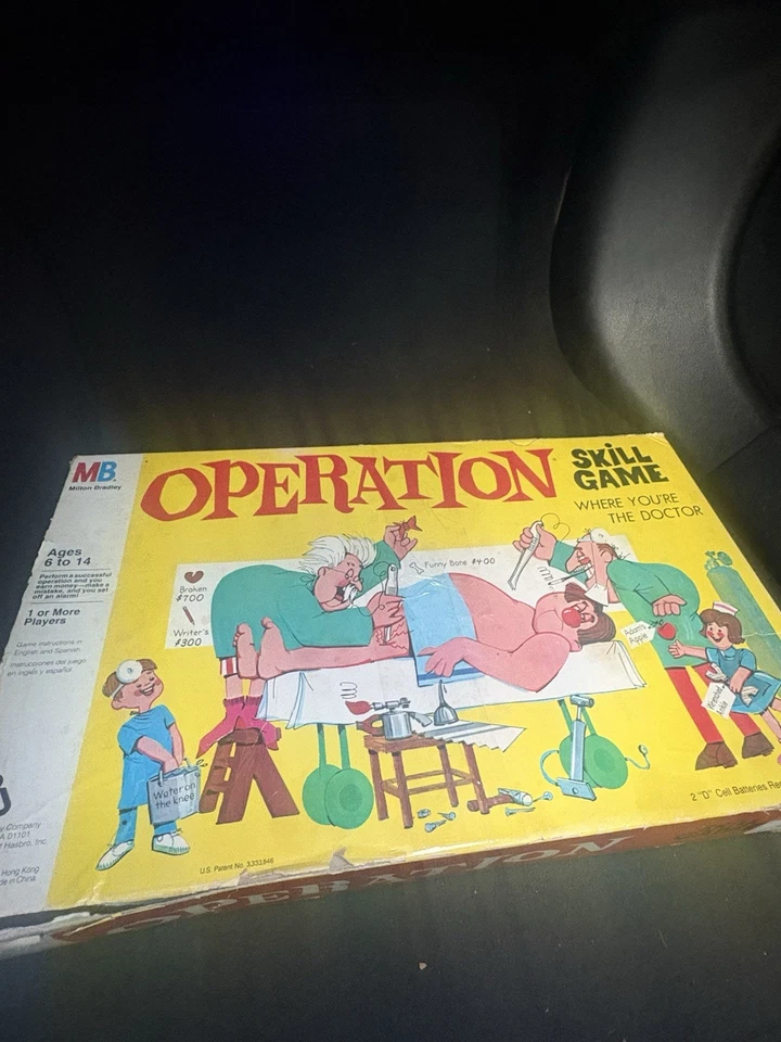 Vintage Operation Board Game From 1965 w/ Rare Smoking Doctor on Cover - Image 1 of 1
