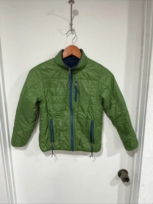 L.L. Chaqueta Forrada de Vellón Reversible Acolchada Bean, Niños S 8, Verde Azul Marino Foto 1 de 4