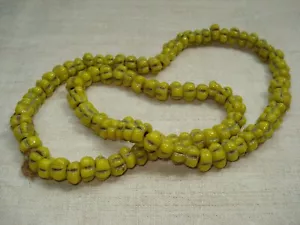 Perles Ethniques en Verre Jaunes - Imagen 1 de 6