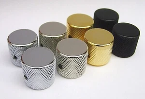 Set of 2 x Metal Barrel Knobs for USA Solid Shaft Tele/P.Bass   Allparts USA - Picture 1 of 1