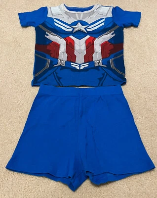 Marvel Falcon And The Winter Soldier 男孩睡衣短裤套装 - 10 码(大号) — 第 1/4 张图片