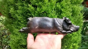 Heavy Bronze Metal Piglet Pig Statue Ornament. - Picture 1 of 10