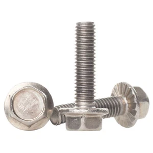FLANGED HEXAGON HEAD BOLTS FLANGE HEX SCREWS A2 STAINLESS STEEL M4 M5 M6 M8- M12 - Picture 1 of 2