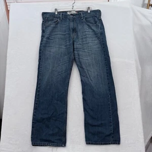 Levis 569 Jeans Mens 36x32 (36x30) Blue Loose Fit Straight Leg Whisker - Picture 1 of 13