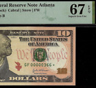 2004A $10 Federal Reserve Note Atlanta PMG 67EPQ 3rd finst low serial Fr 2039-F*