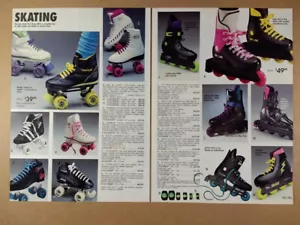 Patines en línea Rollerblade Zetra Derby 1992 Catálogo Sears recortes de página - Imagen 1 de 1
