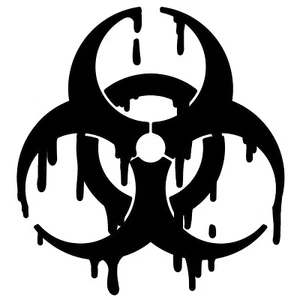 Bio-hazard Sticker - Dripping Bio Hazard Decal - Bild 1 von 12