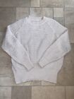 VINTAGE JUMPER M&S St Micheal 1980?s  Loop knit Ivory Sz UK 18 To Fit Bust 40in