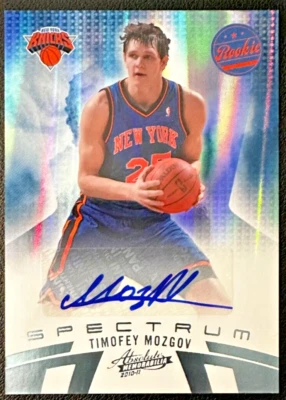 TIMOFEY MOZGOV 2010-11 Absolute Memorabilia Spectrum Signatures Platinum 13/25 - Image 1 of 2